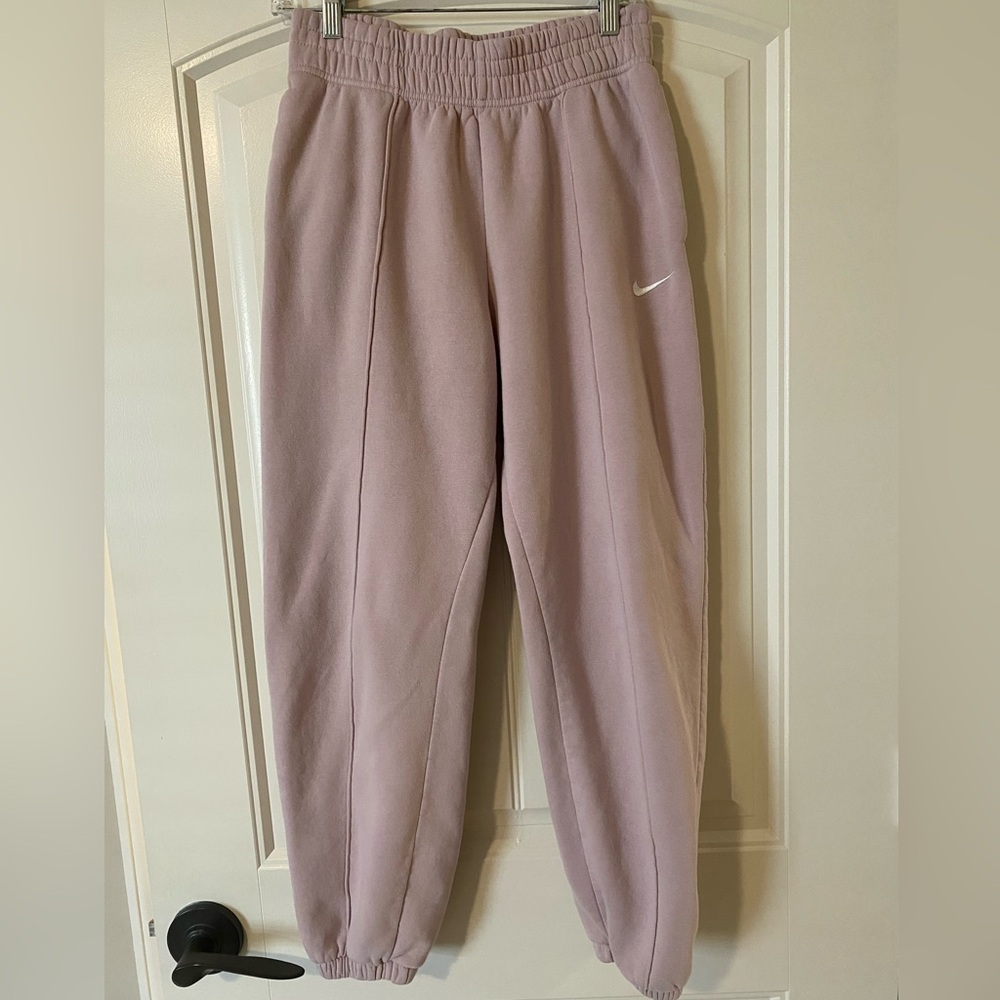 Nike High-waisted Sweatpants, Small, Pink